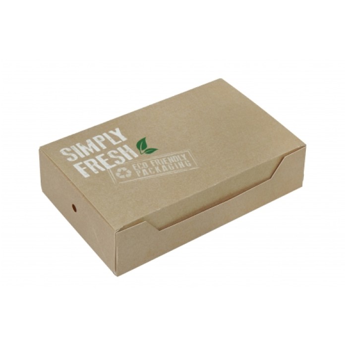 Κουτί Club Sandwich οικολογικό μεγάλο, 22x 18 x 5 cm / 400 τεμάχια