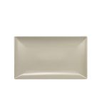 Πιατέλα παραλληλόγραμμη Elite μπεζ 20x13 cm