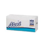 Χαρτοπετσέτα εστιατορίου 28x30cm μαλακή, λευκή, 1φυλλη Maxi / 2.800 τμχ.