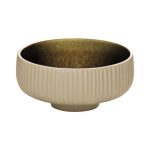 Μπολ Relief Playground Nara, 21 cm / λαδί