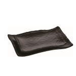 Πιατέλα μελαμίνης μαύρη, 34,1x23,6 cm | 3,3 cm