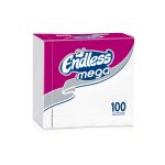 Χαρτοπετσέτα 33x33cm, λευκή, Endless MEGA / 3.200 τμχ.