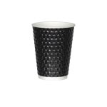Χάρτινα Ποτήρια Διπλότοιχα Bubble Μαύρο 16oz (25τεμ)