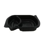 Σκεύος μικροκυμάτων PP δύο θέσεων (Νο. 129) 1.100ml / 4 πακ. x 50 τεμάχια