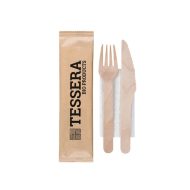 Κουτάλι Ξύλινο Οβάλ Eco, Tessera, 14 cm, Συσκευασμένο 1/1