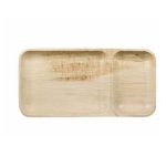 Πιάτο 2 Θέσεων από Φύλλα Φοίνικα 30×15cm