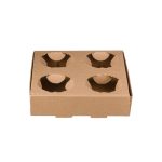 Θήκη μεταφοράς ροφημάτων 4 θέσεων, οικολογική Plastic Free / 1 πακ. x 100 τμχ.