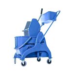 Καρότσι καθαρισμού επαγγελματικό μονό, με καλάθάκι και στίφτη πανέτας | 32L