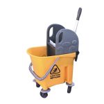 Καρότσι καθαρισμού επαγγελματικό μονό, με ρόδες και στίφτη πανέτας | 25L