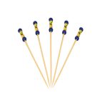 Ξυλάκι finger food bamboo multi μπλε, 12 cm / 100 τεμάχια