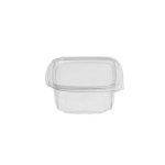 Σκεύος PET Διάφανο Παραλληλόγραμμο με Καπάκι 250ml