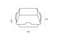 FSC® Dura Burger Craft Κουτί 10.5x10.5x8.5cm - Image 4