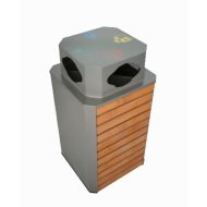 Κάδος Απορριμμάτων Τετράγωνος με Χωρίσματα - Image 3