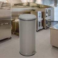 Κάδος Κυλινδρικός με Πεντάλ Γκρι - Image 2