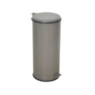 Κάδος Κυλινδρικός με Πεντάλ Γκρι
