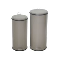 Κάδος Κυλινδρικός με Πεντάλ Γκρι - Image 4
