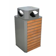 Κάδος Απορριμμάτων Τετράγωνος με Χωρίσματα