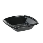 PET Σκεύη Φαγητού Τετράγωνα με Πλακέ Καπάκι 750 ml