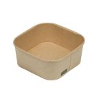 Χάρτινα Κraft Σκεύη FSC® Τετράγωνα 16.7x16.7x4.4cm