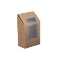 Σκεύος Φαγητού Kraft με Ενσωματ/νο Παράθυρο R-PET 9.4×5.3x11cm - Image 2