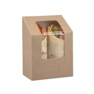 Σκεύος Φαγητού Kraft με Ενσωματ/νο Παράθυρο R-PET 9.4×5.3x11cm