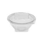 PET Σκεύη Φαγητού Στρογγυλά με Καπάκι 500ml
