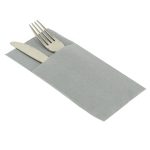 FINEZZA Χαρτοπετσέτα Airlaid Γκρι Φάκελος 40x40cm