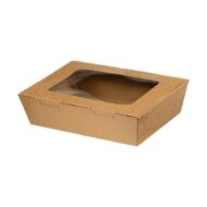 Σκεύος Φαγητού Kraft με Παράθυρο PET