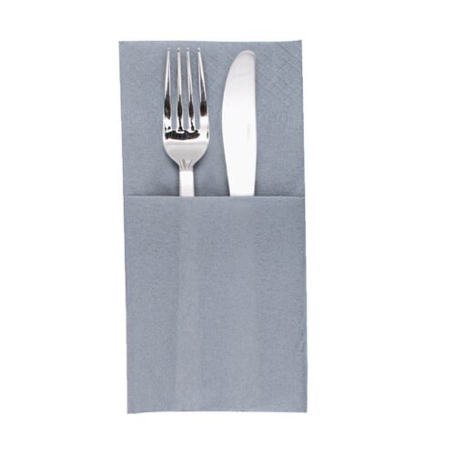 FINEZZA Γκρι Φάκελος Χαρτοπετσέτα 40x40cm