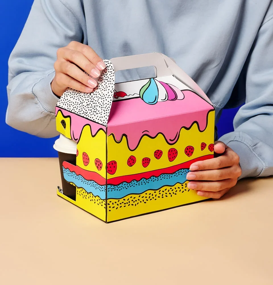 Cake Pop Smart Breakfast / Lunch Box 20x15x15 cm