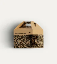 Damask Black Smart Breakfast / Lunch Box 20x15x15cm
