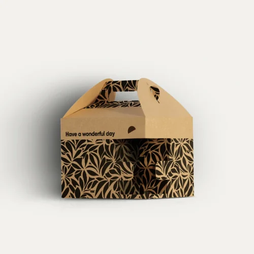 Damask Black Smart Breakfast / Lunch Box 20x15x15cm