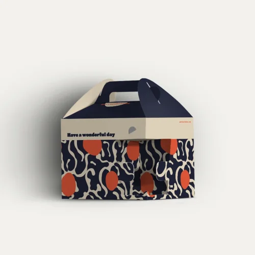 Polka Dot Camouflage Smart Breakfast / Lunch Box 20x15x15cm
