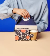 Polka Dot Camouflage Smart Breakfast / Lunch Box 20x15x15cm