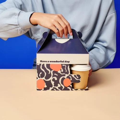 Polka Dot Camouflage Smart Breakfast / Lunch Box 20x15x15cm