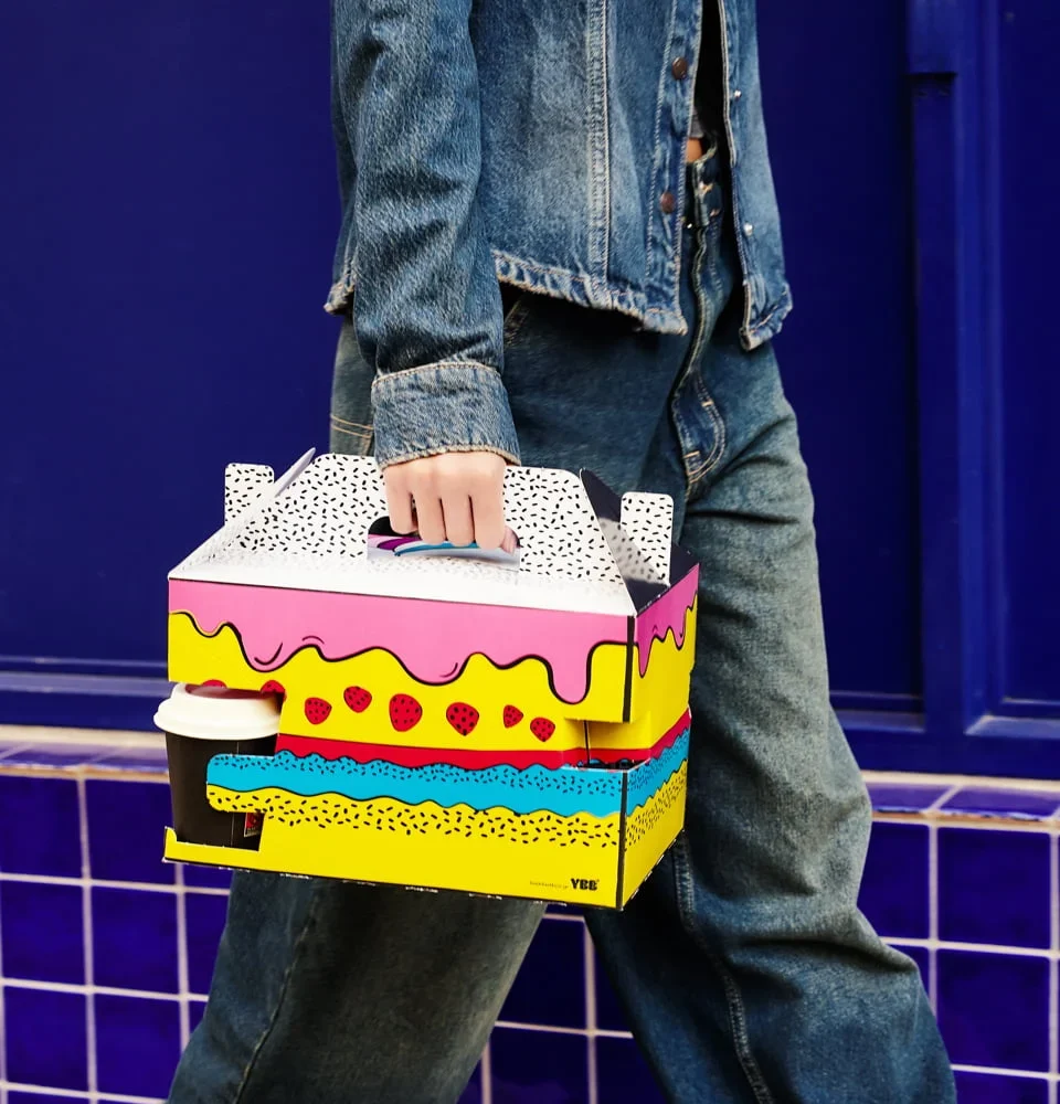 Cake Pop Premium Breakfast / Lunch Box 29x20x18cm