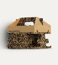 Damask Black Premium Breakfast / Lunch Box 29x20x18cm