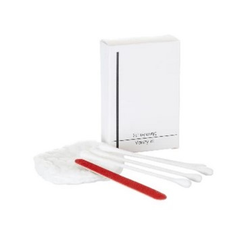 Σετ υγιεινής (4 μπατονέτες, 2 βαμβάκια, λίμα) / Vanity kit (4 buds, 2 cotton, nail file)