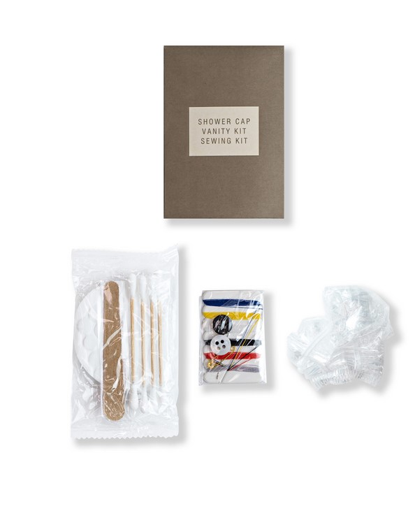 SPECIAL CARTON 3 IN 1(SHOWER CAP,SEWING KIT,VANITY KIT)/ΣΕΤ 3 ΠΡΟΪΟΝΤΩΝ