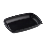 Δοχείο Τροφίμων Ορθογώνιο PP 1.350ml, 28x20x4cm, Μαύρο / 3 πακ. x 50 τμχ.