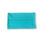 Μάσκα παιδική, βαμβακερή πολλαπλών χρήσεων με πιέτες, aqua