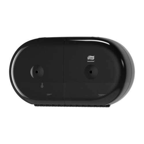 Συσκευή χαρτιού υγείας Tork Smart One Twin Mini, μαύρη