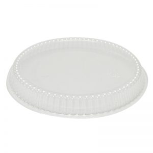 Καπάκι πλαστικό διάφανο χαμηλό για σκεύος αλουμινίου στρογγυλό Νο.533 / 100 τεμάχια