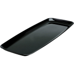 Πιατέλα πλαστική μαύρη ΜΟΖΑΙΚ, 22x56cm / 5 πακ. x 5 τμχ.