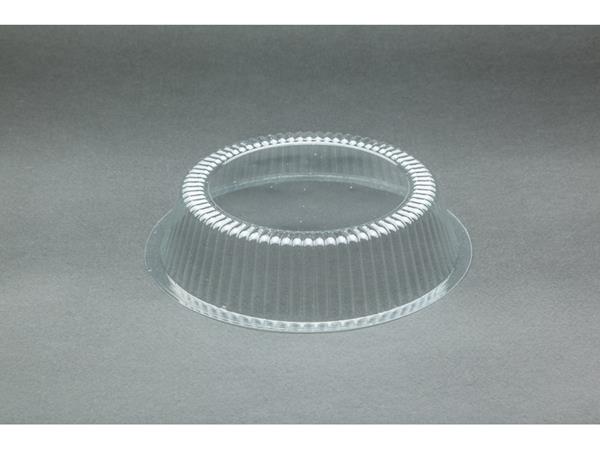 Καπάκι πλαστικό διάφανο ψηλό για σκεύος αλουμινίου στρογγυλό Νο.533 / 100 τεμάχια