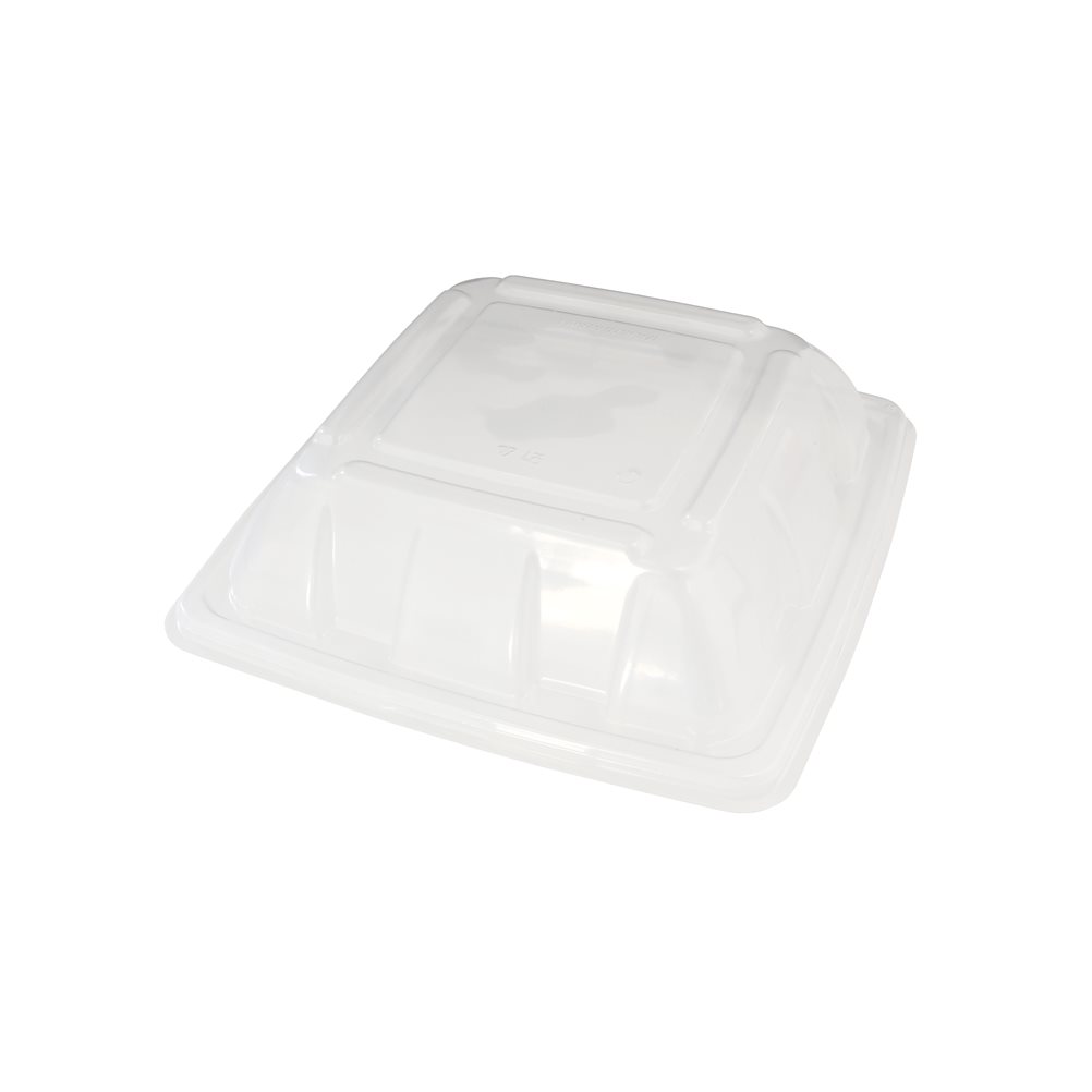 Καπάκι PP θολωτό, συμβατό με μπολ ζαχαροκάλαμου τετράγωνο, 1.000ml / 6 πακ. x 50 τεμάχια