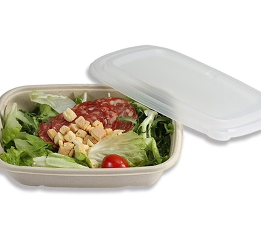 Μπολ βιοδιασπώμενο από ζαχαροκάλαμο παραλληλόγραμμο, 950ml / 4 πακ. x 75 τεμάχια