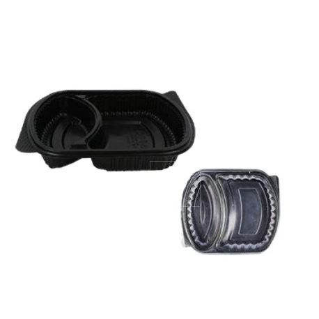 Καπάκι για σκεύος μικροκυμάτων PP δύο θέσεων (Νο. 129) 1.100ml / 4 πακ. x 50 τεμάχια