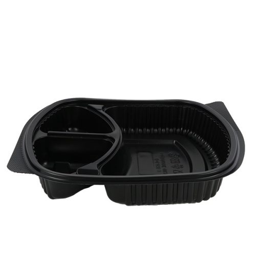 Σκεύος μικροκυμάτων PP τριών θέσεων (Νο. 129) 1.100ml / 4 πακ. x 50 τεμάχια