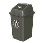 Κάδος απορριμμάτων πλαστικός με καπάκι Push |  60lt